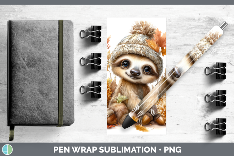 Safari Knit Hat-03 Sloth Pen Wrap Safari Knit Hat Sublimatio