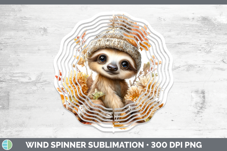 Safari Knit Hat-03 Sloth Wind Spinner Safari Knit Hat Sublim