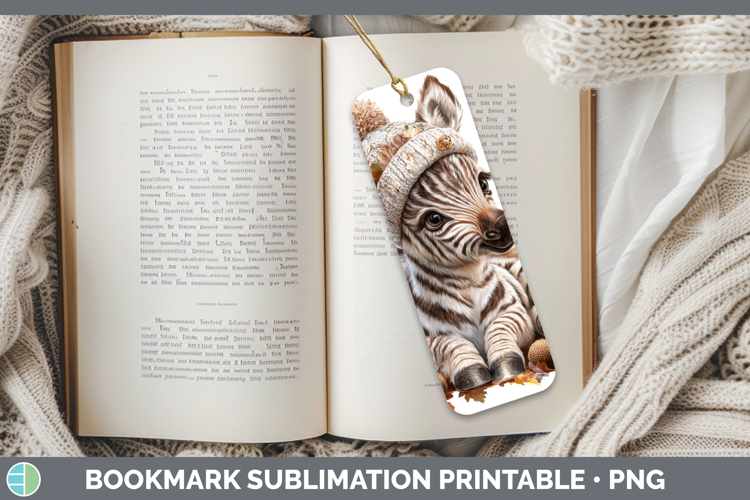 Safari Knit Hat-04 Zebra Bookmark Safari Knit Hat Sublimatio