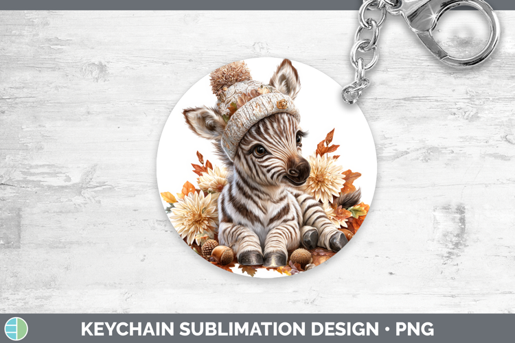 Safari Knit Hat-04 Zebra Keychain Safari Knit Hat Sublimatio
