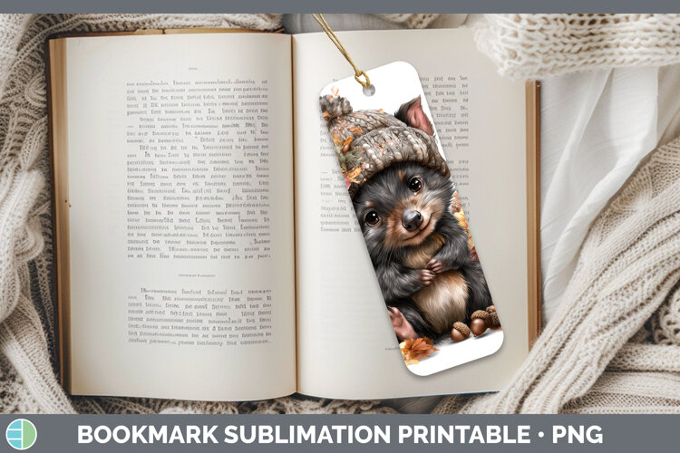 GorgeousSafari Knit Hat Bookmark design.