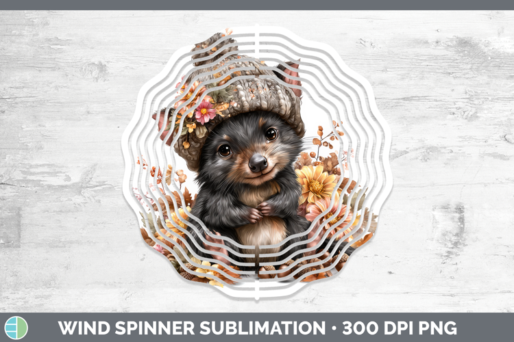Tasmanian Devil Wind Spinner Safari Knit Hat Sublimation Spi