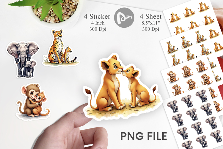 Safari Love Soft Nursery Sticker