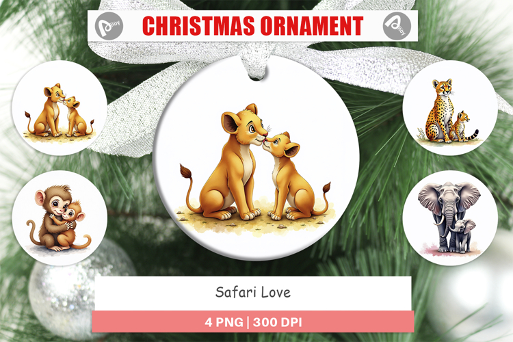 Safari Love Soft Nursery Ornament
