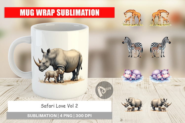 Safari Love Soft Nursery Mug Wrap