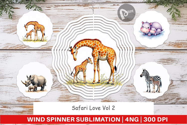 Safari Love Soft Nursery Wind Spinner