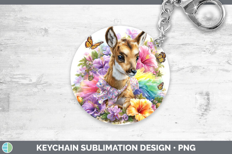 GorgeousSafari Rainbow Summer Keychain design.