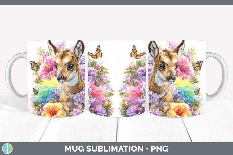 GorgeousSafari Rainbow Summer Mug Wrap design.