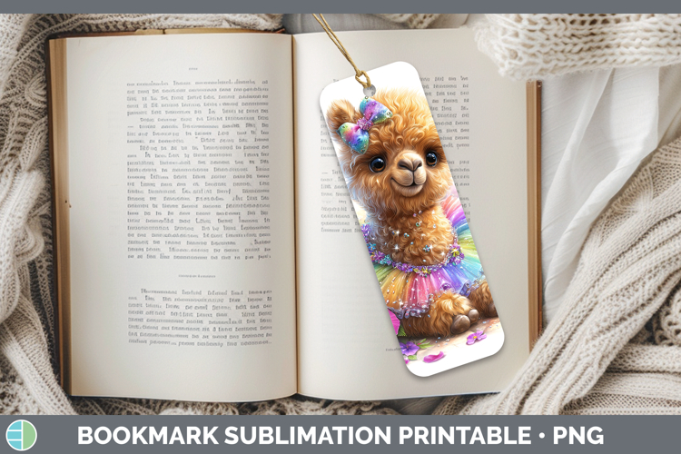 Safari Rainbow Summer Camel Bookmark Sublimation Printable D