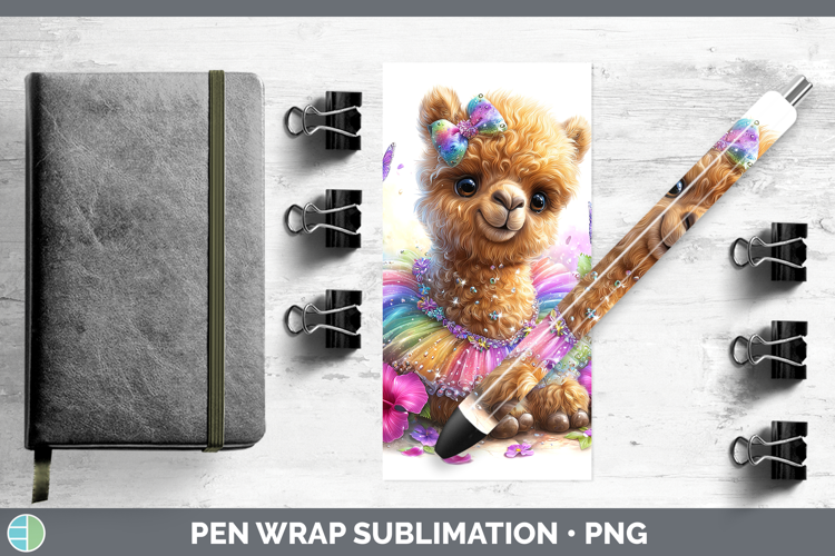 Safari Rainbow Summer Camel Pen Wrap Sublimation Pen Designs