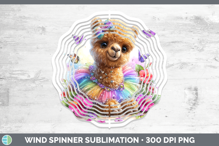 Safari Rainbow Summer Camel Wind Spinner Sublimation Spinner