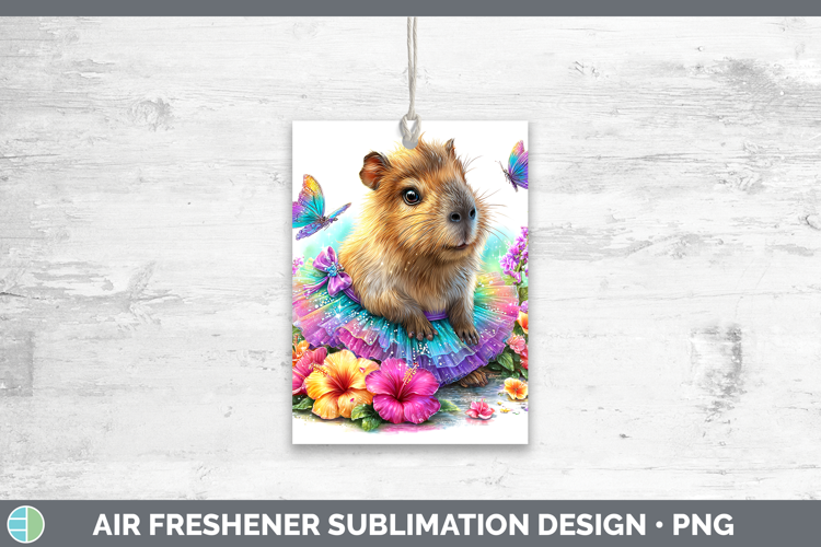 Safari Rainbow Summer Capybara Air Freshener Sublimation Car