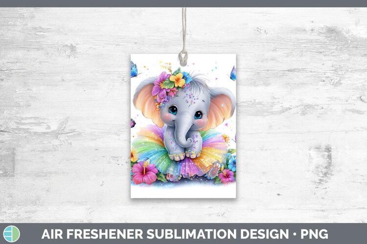 GorgeousSafari Rainbow Summer Air Freshener design.
