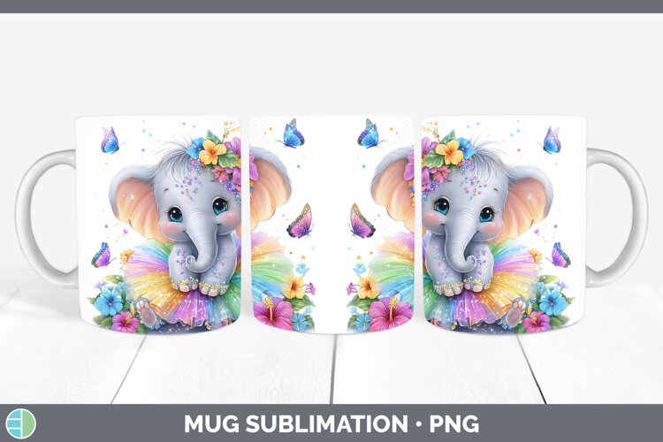 GorgeousSafari Rainbow Summer Mug Wrap design.