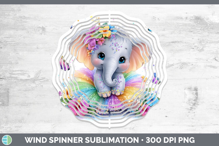 GorgeousSafari Rainbow Summer Wind Spinner design.
