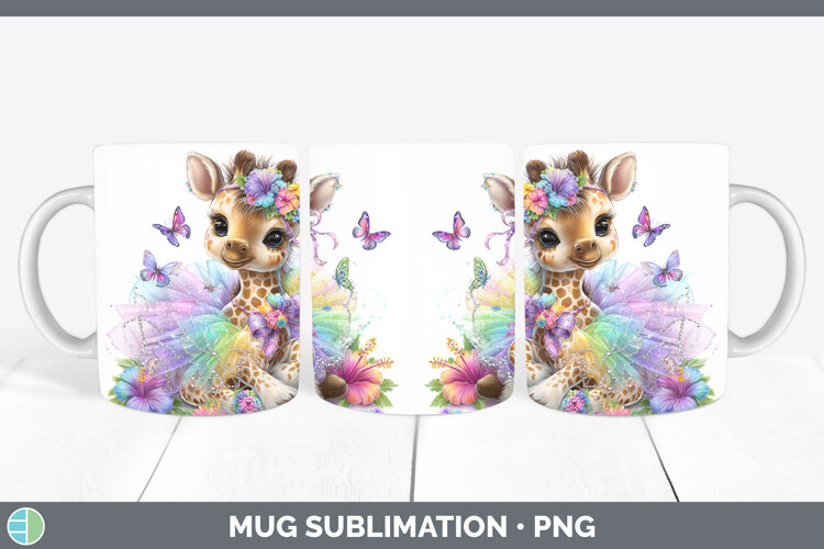 GorgeousSafari Rainbow Summer Mug Wrap design.