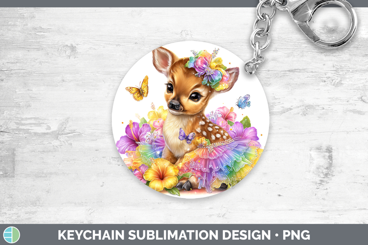 Safari Rainbow Summer Impala Keychain Sublimation Keyring De