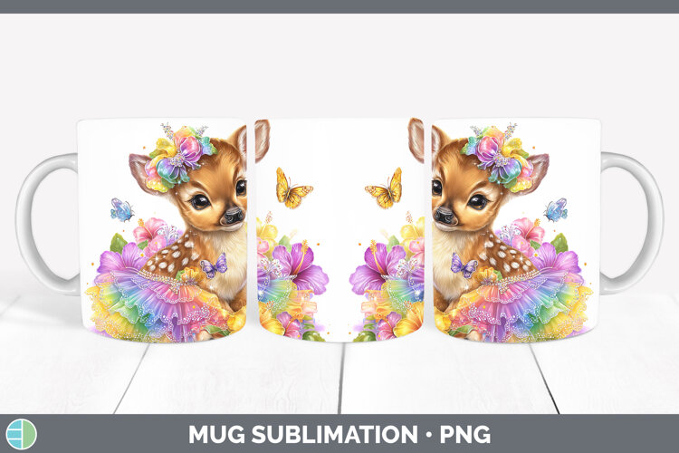 GorgeousSafari Rainbow Summer Mug Wrap design.