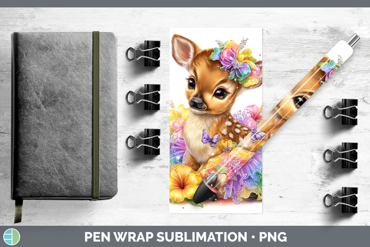 Safari Rainbow Summer Impala Pen Wrap Sublimation Pen Design