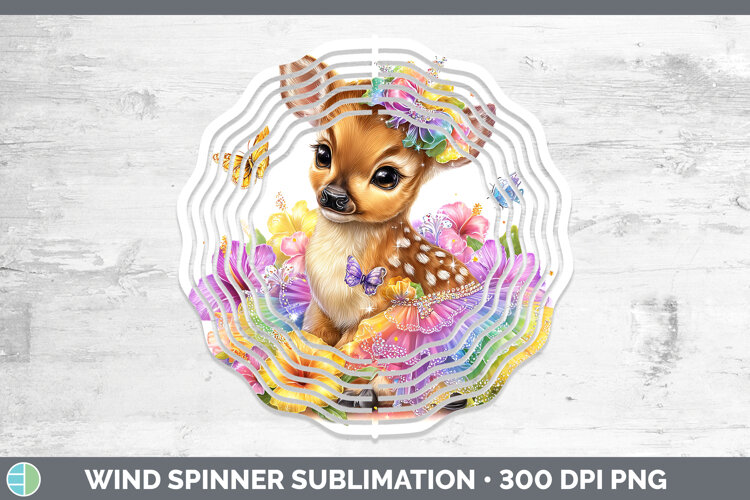GorgeousSafari Rainbow Summer Wind Spinner design.
