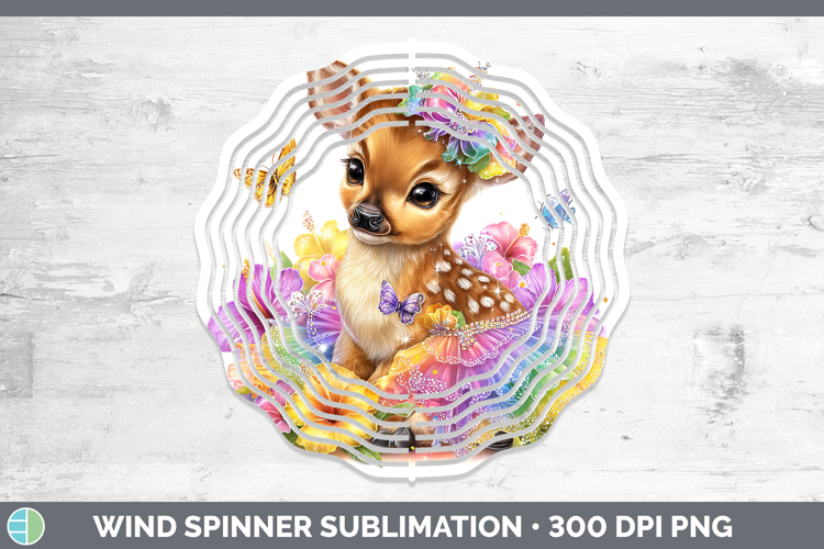 Safari Rainbow Summer Impala Wind Spinner Sublimation Spinne