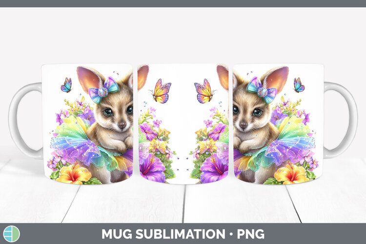 GorgeousSafari Rainbow Summer Mug Wrap design.