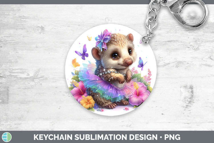GorgeousSafari Rainbow Summer Keychain design.