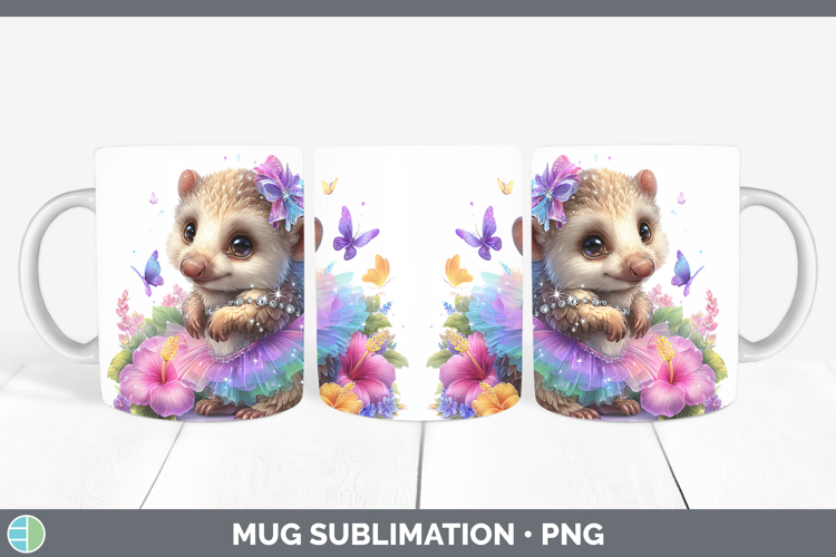 Safari Rainbow Summer Pangolin Mug Wrap Sublimation Coffee C