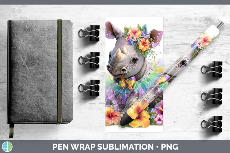 GorgeousSafari Rainbow Summer Pen Wrap design.