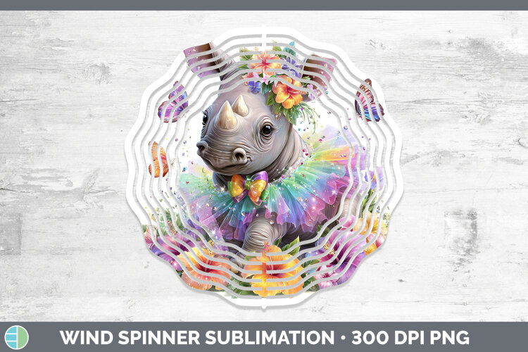 GorgeousSafari Rainbow Summer Wind Spinner design.