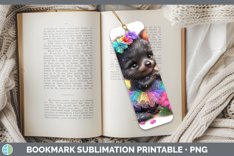 Safari Rainbow Summer Tasmanian Devil Bookmark Sublimation P