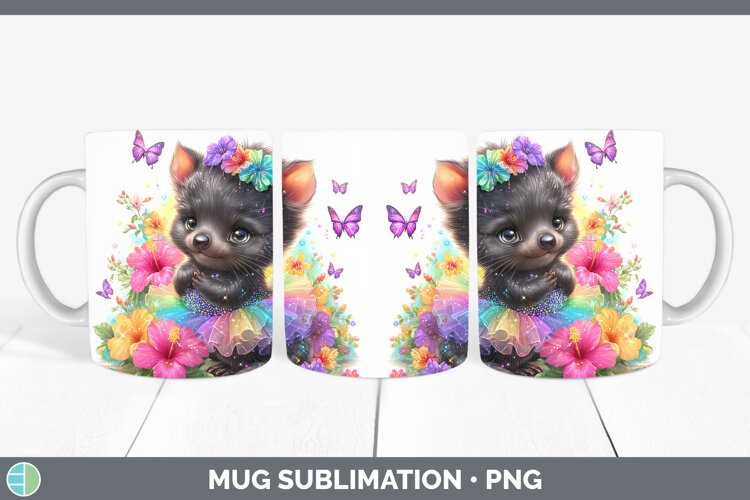 GorgeousSafari Rainbow Summer Mug Wrap design.