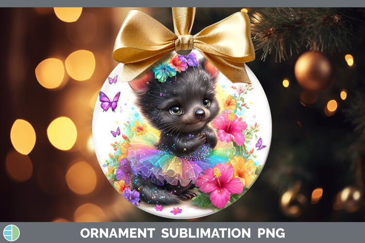 GorgeousSafari Rainbow Summer Ornament design.