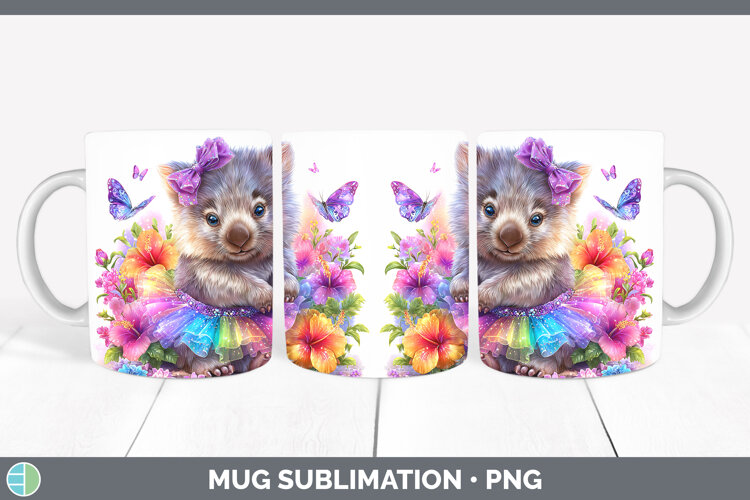 GorgeousSafari Rainbow Summer Mug Wrap design.