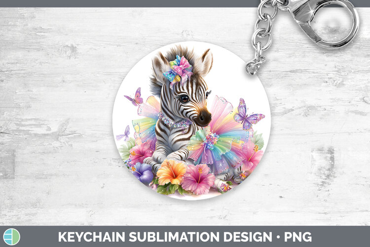 GorgeousSafari Rainbow Summer Keychain design.