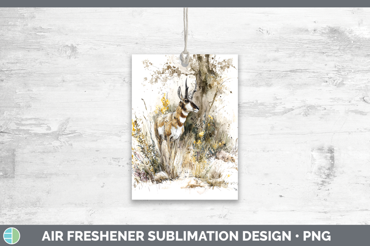 Antelope Safari Sketch Air Freshener Sublimation Design