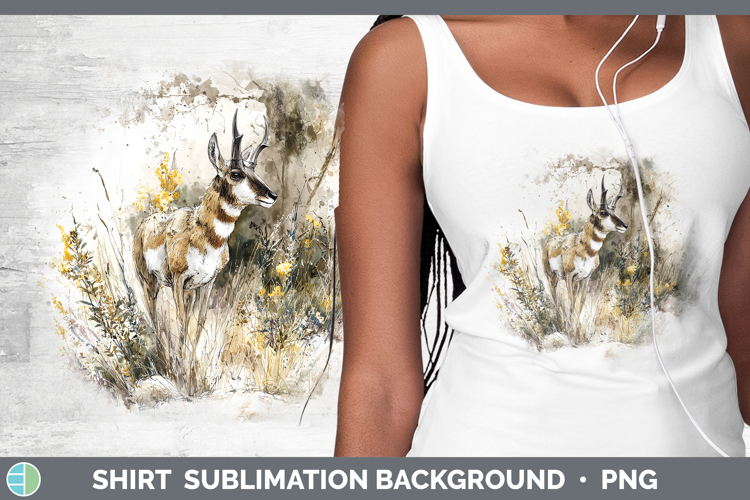 Antelope Safari Sketch Shirt Sublimation Design