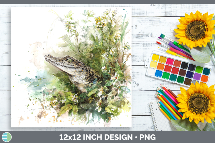 Crocodile Safari Sketch Paper Backgrounds Design