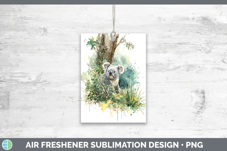 Koala Safari Sketch Air Freshener Sublimation Design