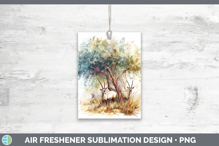 Oryx Safari Sketch Air Freshener Sublimation Design