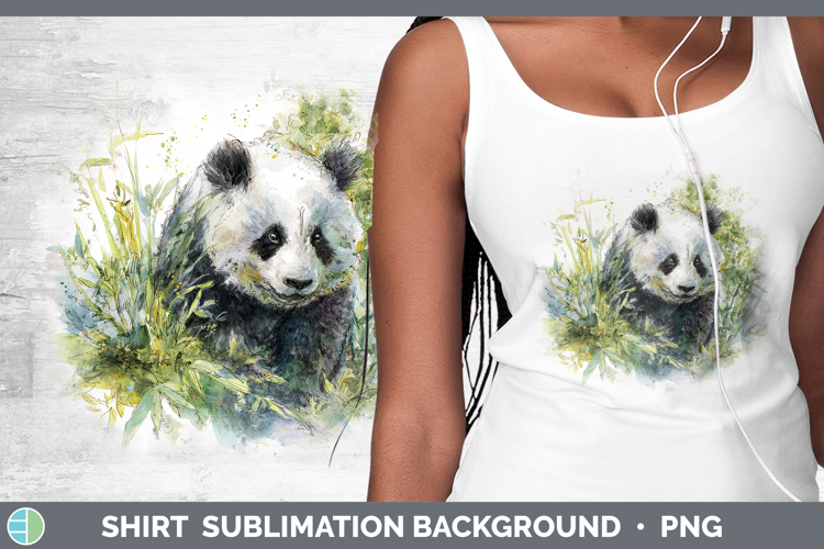 Panda Bear Safari Sketch Shirt Sublimation Design