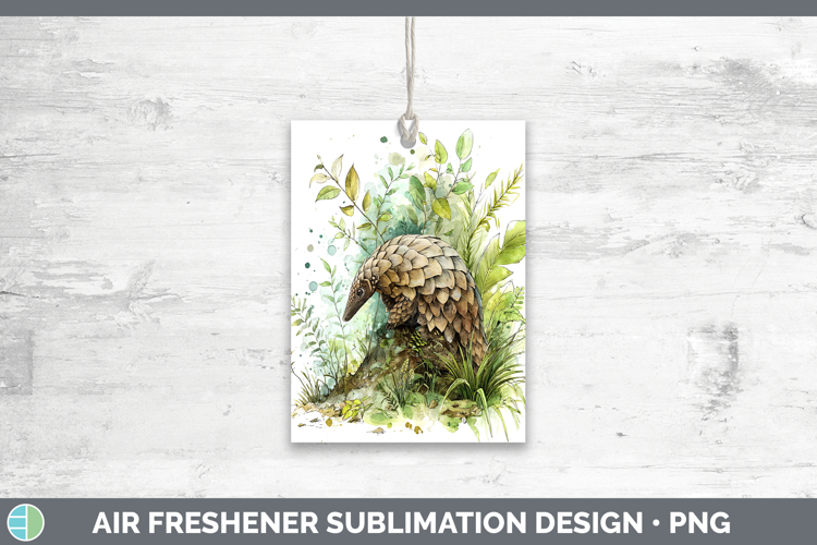 Pangolin Safari Sketch Air Freshener Sublimation Design