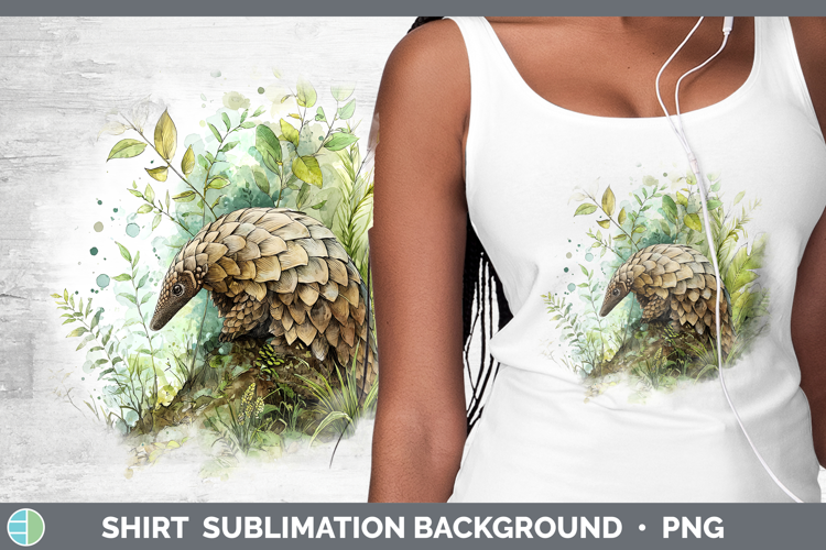 Pangolin Safari Sketch Shirt Sublimation Design