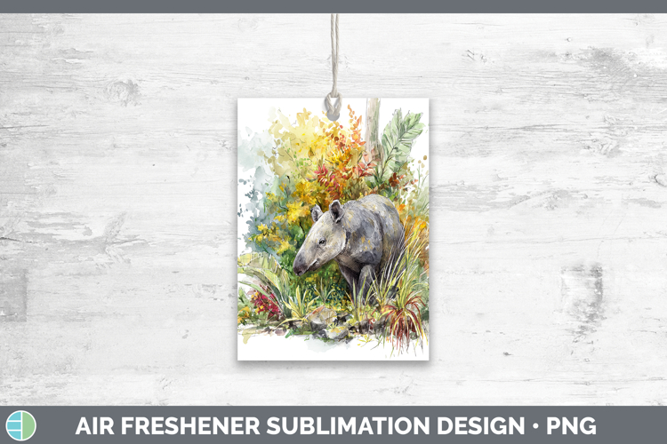 Tapir Safari Sketch Air Freshener Sublimation Design