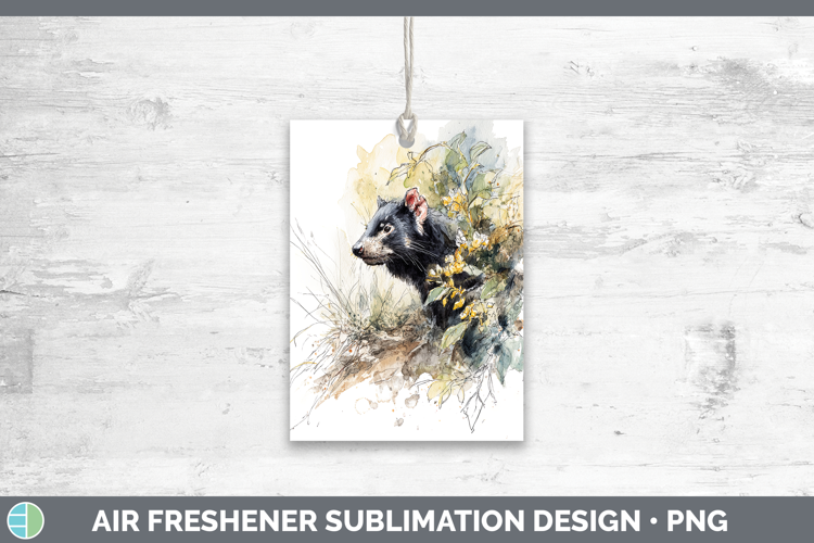 Tasmanian Devil Safari Sketch Air Freshener Sublimation Desi