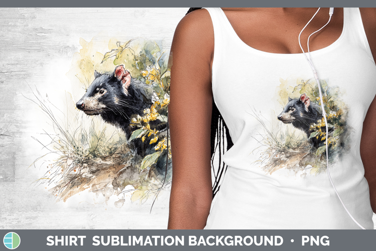 Tasmanian Devil Safari Sketch Shirt Sublimation Design