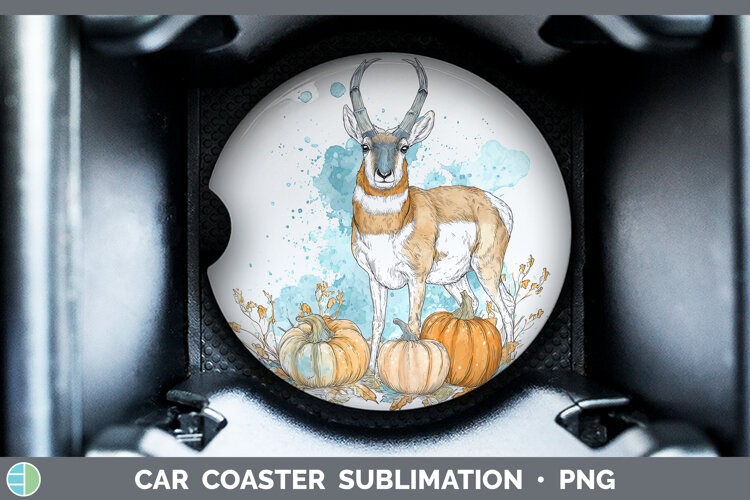 GorgeousSafari Splash Halloween Car Coaster design.