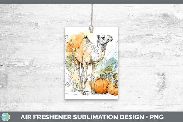 Safari Splash Halloween Camel Air Freshener Sublimation Car