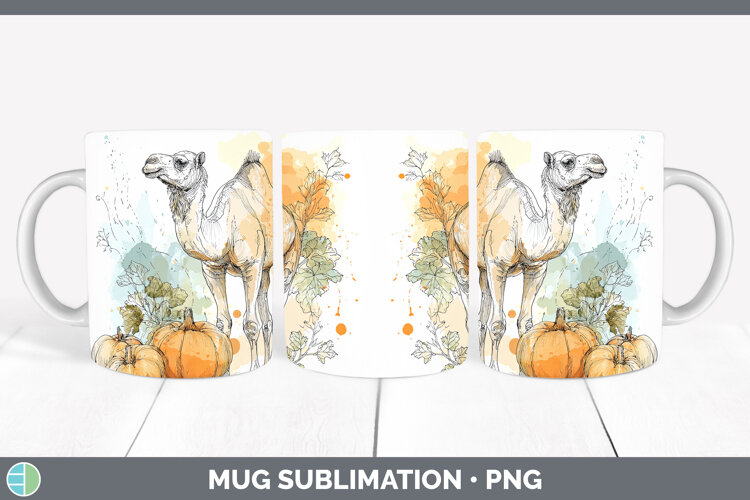 GorgeousSafari Splash Halloween Mug Wrap design.