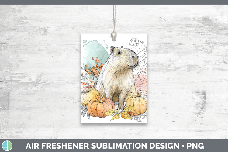 Safari Splash Halloween Capybara Air Freshener Sublimation C